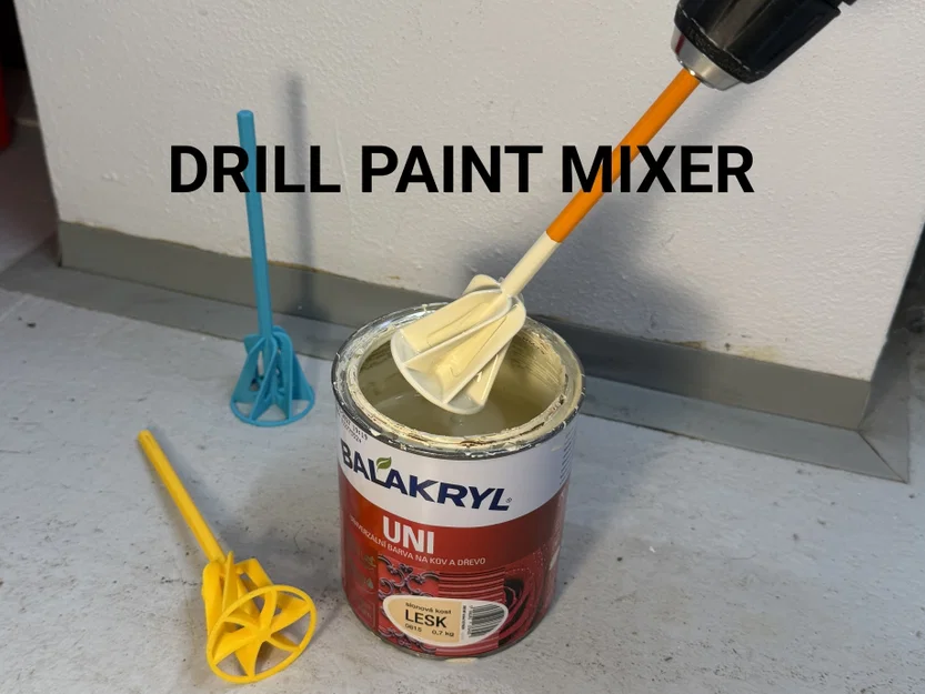 Đầu khuấy sơn gắn máy khoan (Drill Paint Mixer) - Image 1