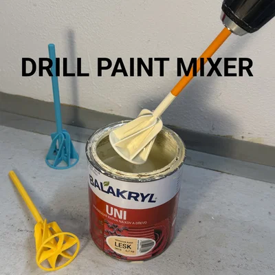 Đầu khuấy sơn gắn máy khoan (Drill Paint Mixer)
