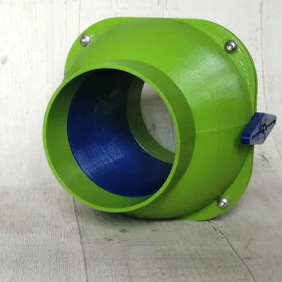 Blast Gate loại Ball Valve 100mm (4 inch) chống tắc nghẽn cho hệ thống hút bụi nhà xưởng