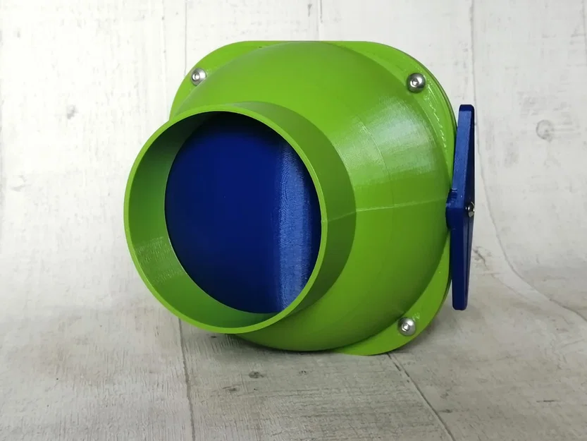 Blast Gate loại Ball Valve 100mm (4 inch) chống tắc nghẽn cho hệ thống hút bụi nhà xưởng - Image 2