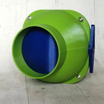 Blast Gate loại Ball Valve 100mm (4 inch) chống tắc nghẽn cho hệ thống hút bụi nhà xưởng