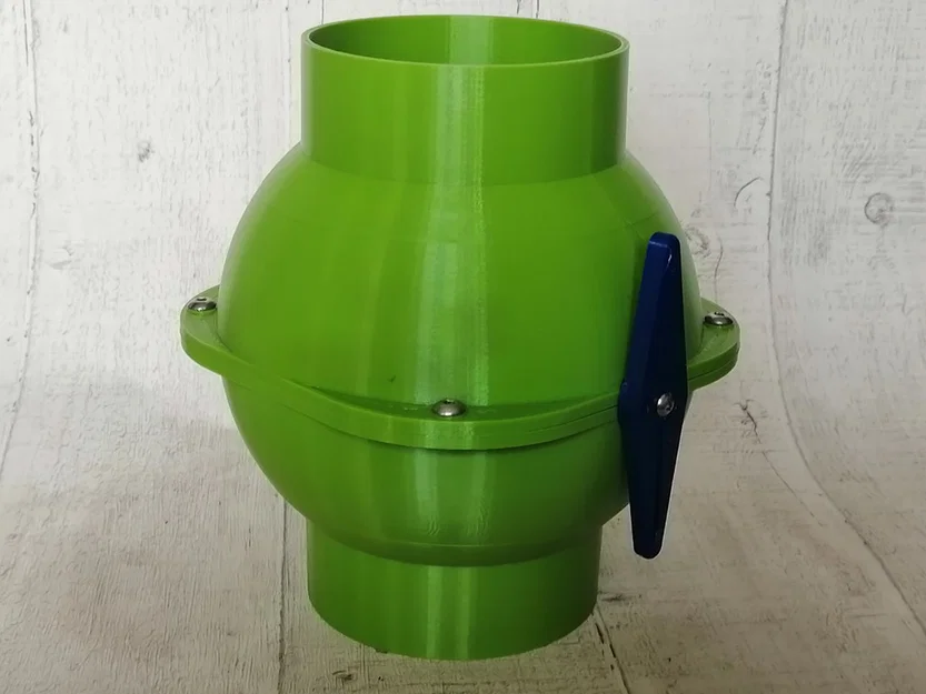 Blast Gate loại Ball Valve 100mm (4 inch) chống tắc nghẽn cho hệ thống hút bụi nhà xưởng - Image 5