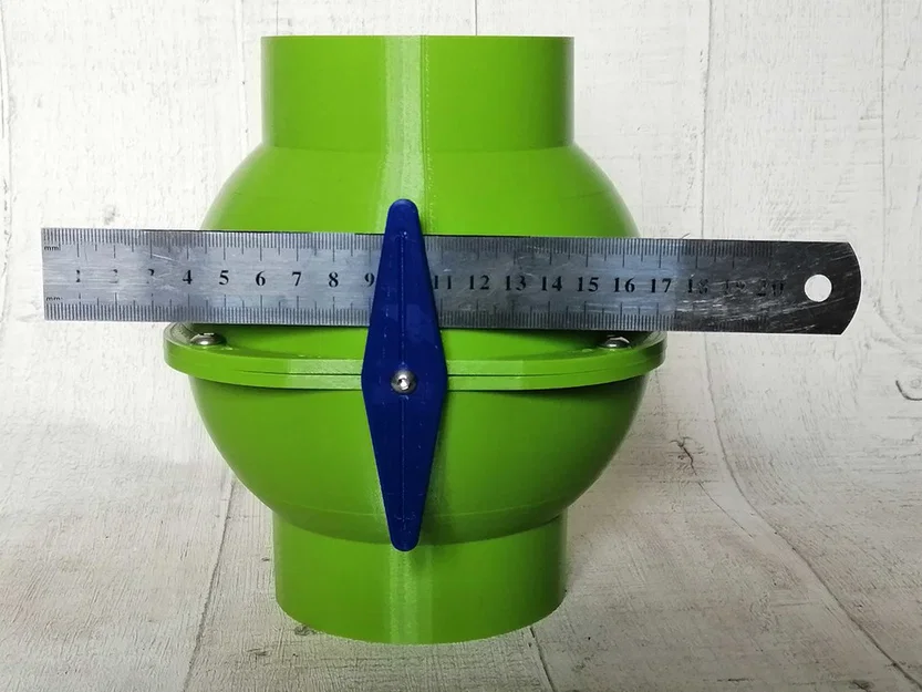 Blast Gate loại Ball Valve 100mm (4 inch) chống tắc nghẽn cho hệ thống hút bụi nhà xưởng - Image 7