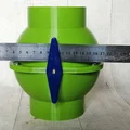 Blast Gate loại Ball Valve 100mm (4 inch) chống tắc nghẽn cho hệ thống hút bụi nhà xưởng - Thumbnail 7