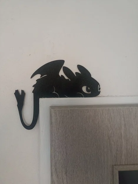 Vật trang trí cửa hình Rồng Đêm Toothless - Image 1