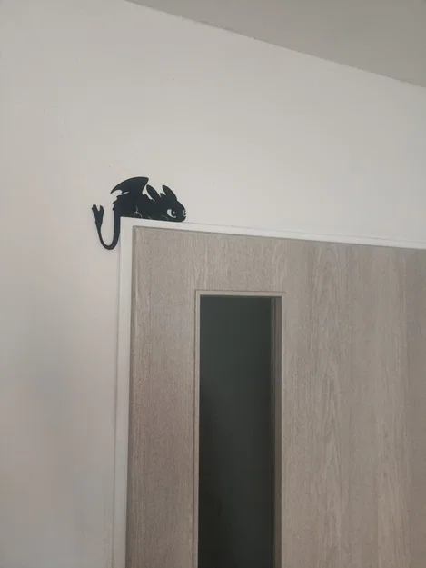 Vật trang trí cửa hình Rồng Đêm Toothless - Image 2