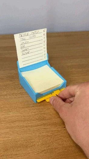Hộp đựng giấy ghi chú (Sticky Note/Post-it) kèm bộ khuôn vẽ (Stencil) - Image 2