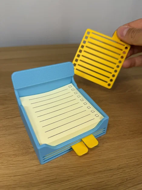 Hộp đựng giấy ghi chú (Sticky Note/Post-it) kèm bộ khuôn vẽ (Stencil) - Image 5
