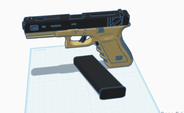 Mô hình súng mô phỏng G18c - Dụng cụ Fidget cho huấn luyện - Image 3