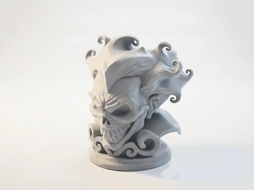 Tượng Đầu Lâu Joker Phong Cách Gothic - Mô Hình In 3D Sưu Tầm - Image 1