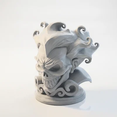 Tượng Đầu Lâu Joker Phong Cách Gothic - Mô Hình In 3D Sưu Tầm