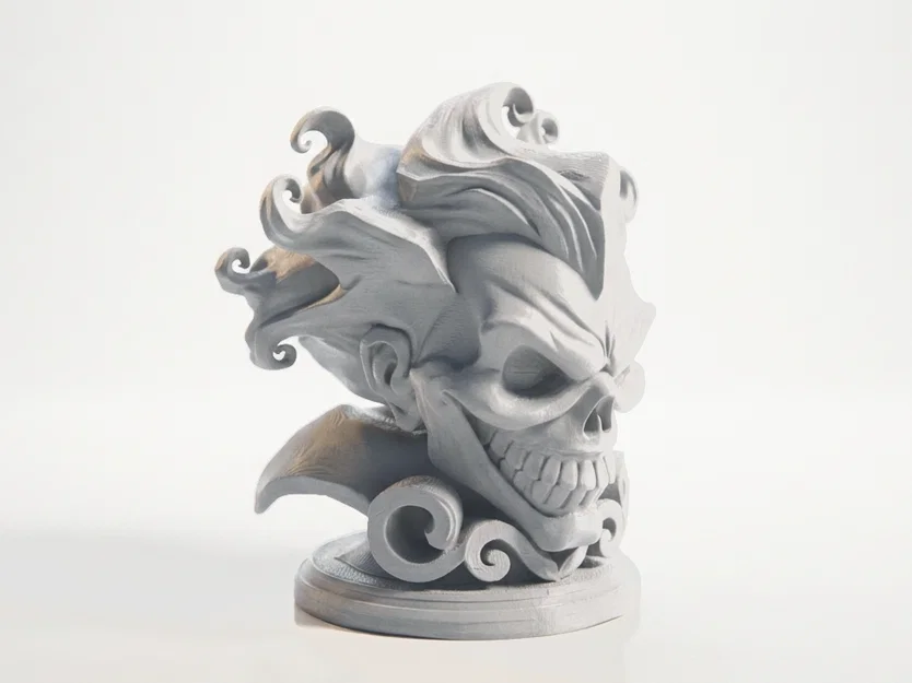Tượng Đầu Lâu Joker Phong Cách Gothic - Mô Hình In 3D Sưu Tầm - Image 2