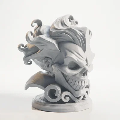 Tượng Đầu Lâu Joker Phong Cách Gothic - Mô Hình In 3D Sưu Tầm