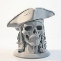 Mô hình 3D đầu lâu cướp biển Captain Jack Sparrow - Thumbnail 2