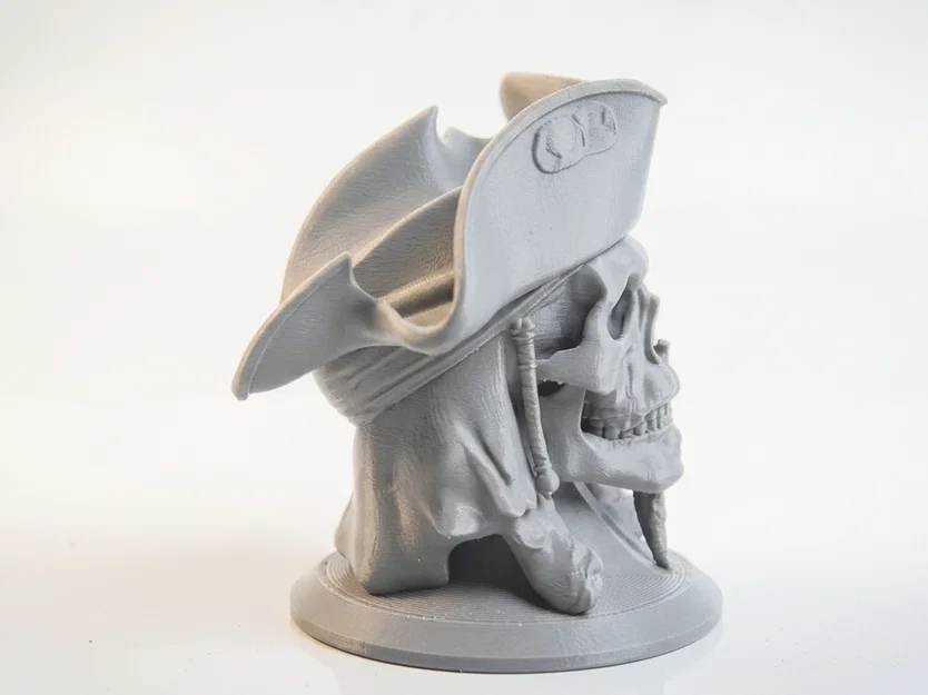 Mô hình 3D đầu lâu cướp biển Captain Jack Sparrow - Image 3