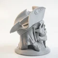 Mô hình 3D đầu lâu cướp biển Captain Jack Sparrow - Thumbnail 3