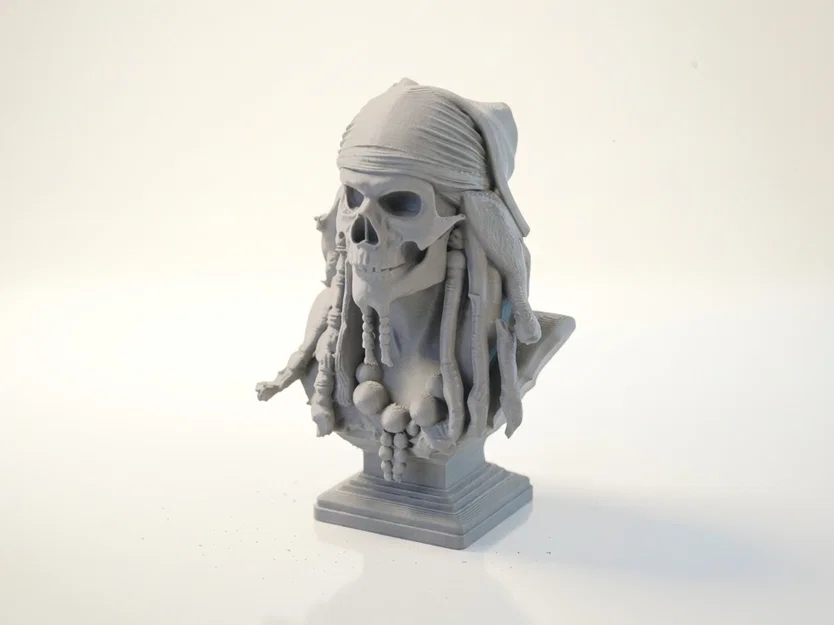 Mô hình 3D Đầu Lâu Cướp Biển Jack Sparrow - Image 1