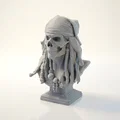 Mô hình 3D Đầu Lâu Cướp Biển Jack Sparrow - Thumbnail 1
