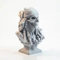Mô hình 3D Đầu Lâu Cướp Biển Jack Sparrow - Thumbnail 2
