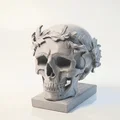 Mô hình 3D đầu lâu Julius Caesar phong cách điêu khắc La Mã cổ đại - Thumbnail 1