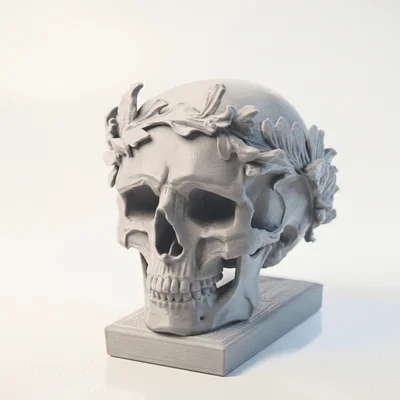 Mô hình 3D đầu lâu Julius Caesar phong cách điêu khắc La Mã cổ đại