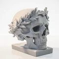Mô hình 3D đầu lâu Julius Caesar phong cách điêu khắc La Mã cổ đại - Thumbnail 2