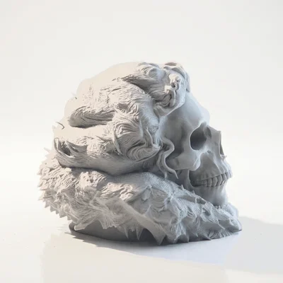 Mô hình đầu lâu Jon Snow phong cách Gothic in 3D