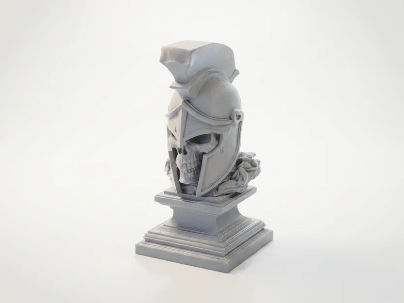 Tượng Bán Thân Đầu Lâu Chiến Binh Leonidas (In 3D) - Image 1