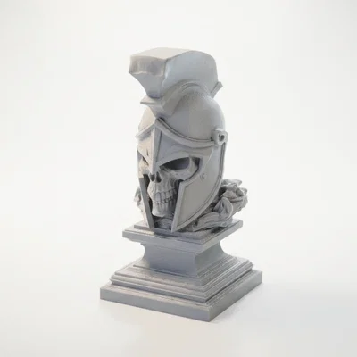 Tượng Bán Thân Đầu Lâu Chiến Binh Leonidas (In 3D)