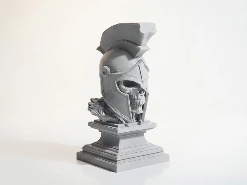 Tượng Bán Thân Đầu Lâu Chiến Binh Leonidas (In 3D) - Image 2