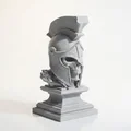 Tượng Bán Thân Đầu Lâu Chiến Binh Leonidas (In 3D) - Thumbnail 2