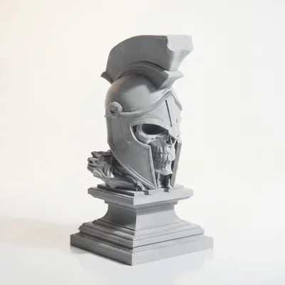 Tượng Bán Thân Đầu Lâu Chiến Binh Leonidas (In 3D)