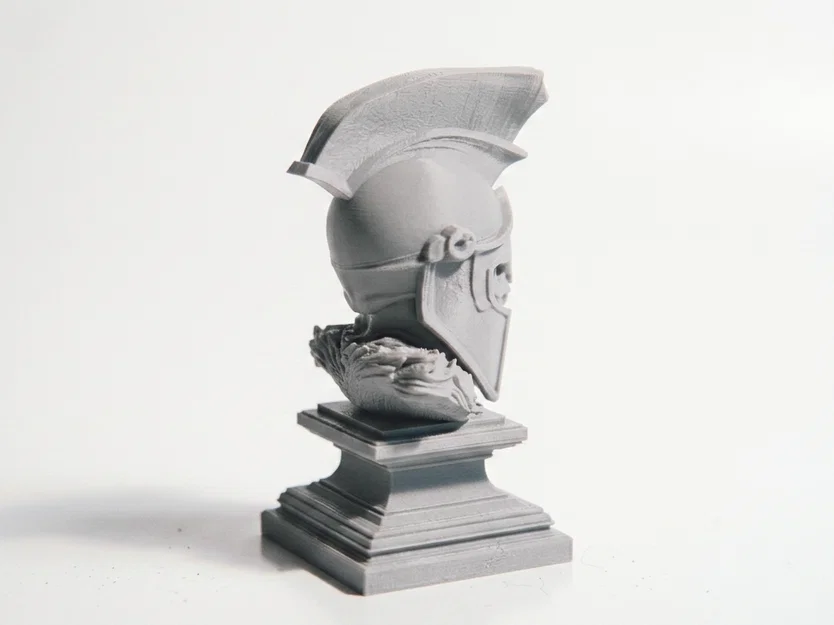 Tượng Bán Thân Đầu Lâu Chiến Binh Leonidas (In 3D) - Image 3