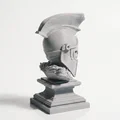 Tượng Bán Thân Đầu Lâu Chiến Binh Leonidas (In 3D) - Thumbnail 3