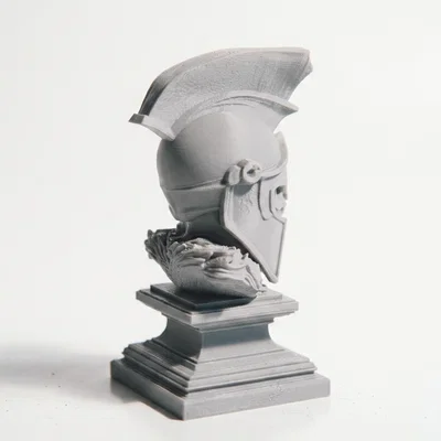 Tượng Bán Thân Đầu Lâu Chiến Binh Leonidas (In 3D)
