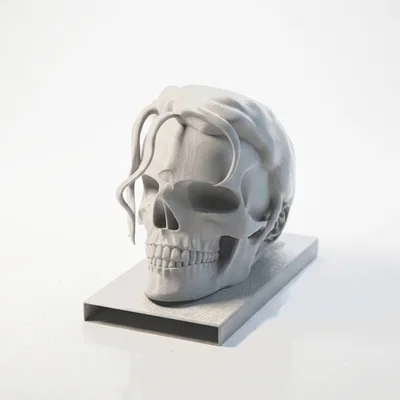 Mô hình điêu khắc đầu lâu MJ phong cách Gothic (In 3D)
