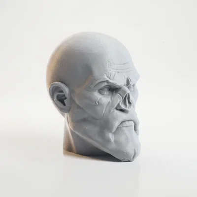 Mô hình đầu lâu Kratos - Vật phẩm sưu tầm 3D cho game thủ
