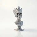 Tượng Đầu Lâu Vua Gothic - Mẫu In 3D - Thumbnail 2