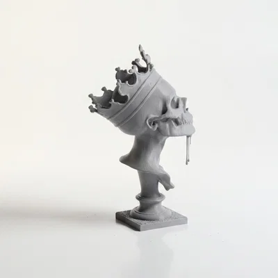 Tượng Đầu Lâu Vua Gothic - Mẫu In 3D