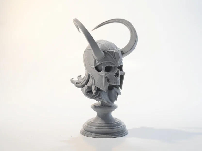 Tượng đầu lâu Loki - Mô hình 3D điêu khắc thần thoại Bắc Âu - Image 2