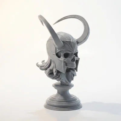 Tượng đầu lâu Loki - Mô hình 3D điêu khắc thần thoại Bắc Âu