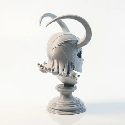 Tượng đầu lâu Loki - Mô hình 3D điêu khắc thần thoại Bắc Âu