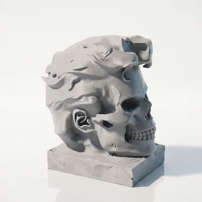 Tượng Đầu Lâu MJ - Mẫu In 3D Phong Cách Gothic Ấn Tượng