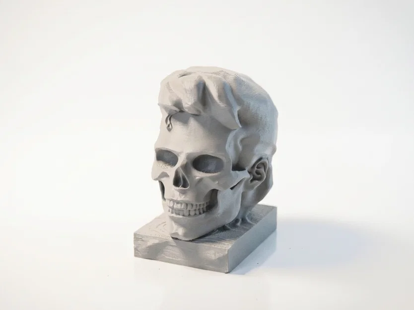 Tượng Đầu Lâu MJ - Mẫu In 3D Phong Cách Gothic Ấn Tượng - Image 4