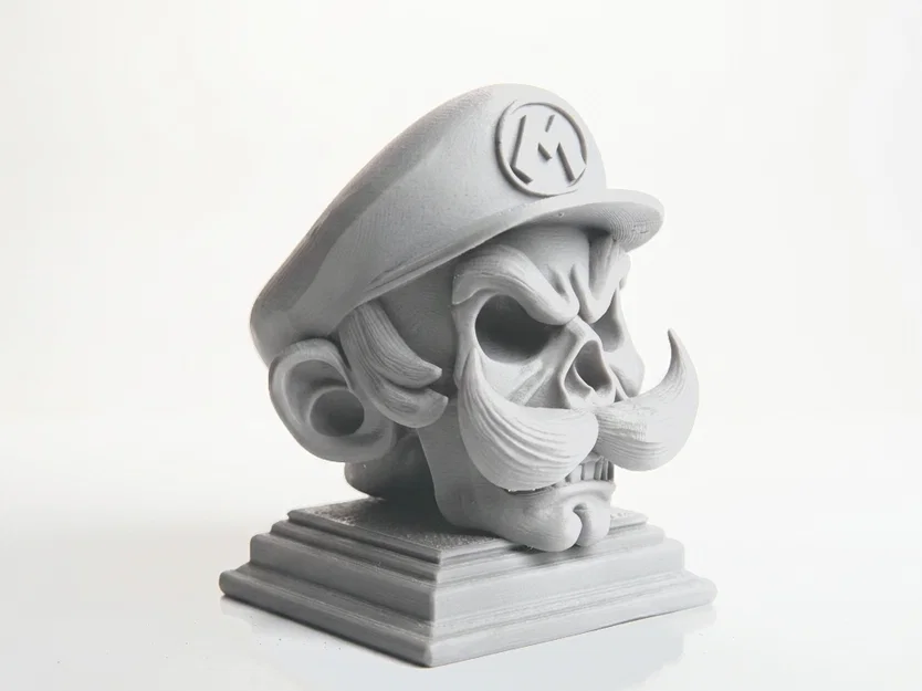 Mô hình đầu lâu Mario - Vật phẩm sưu tầm gaming in 3D - Image 2