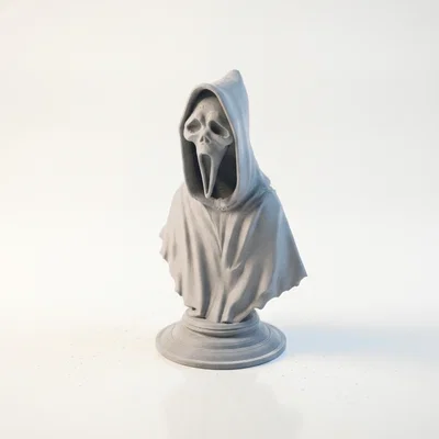 Mô hình đầu lâu Ghostface kinh dị in 3D