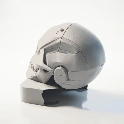Mô hình điêu khắc đầu lâu Ironman in 3D