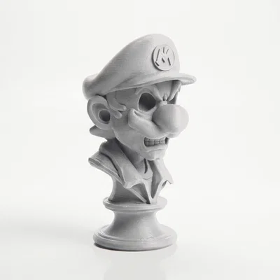 Mô hình 3D Bán thân đầu lâu Mario cực độc đáo