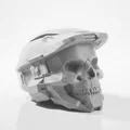 Mô hình điêu khắc đầu lâu Master Chief Halo in 3D - Thumbnail 2