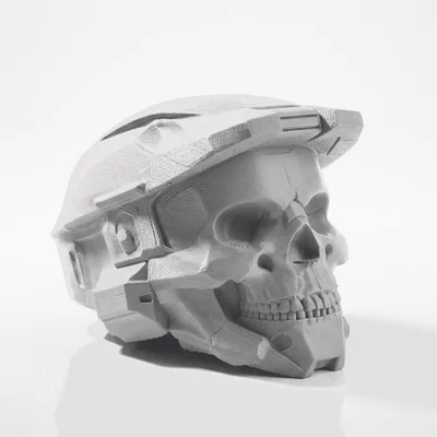 Mô hình điêu khắc đầu lâu Master Chief Halo in 3D
